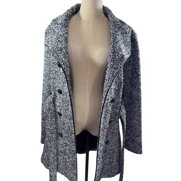 NEW!!! "GUESS" Wool Blend Double Breasted Trench Coat SZ 2XL Belted Quiet Luxury - Picture 2 of 15